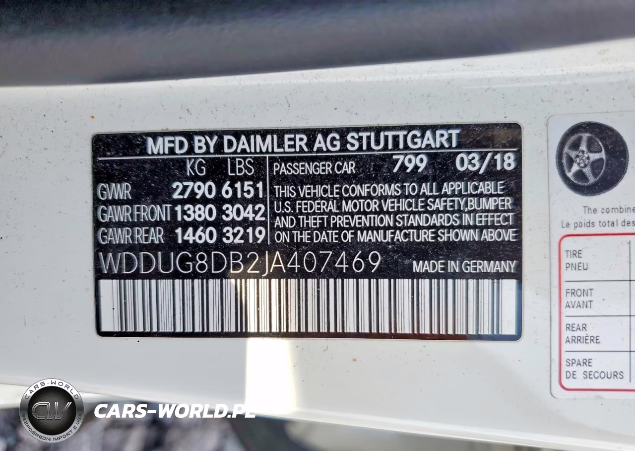 2018 Mercedes-Benz S 560 VIN:WDDUG8DB2JA407469 - 12