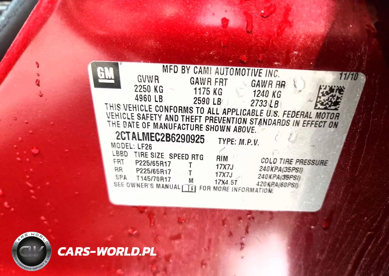 2011 GMC Terrain Sle VIN:2CTALMEC2B6290925 - 13