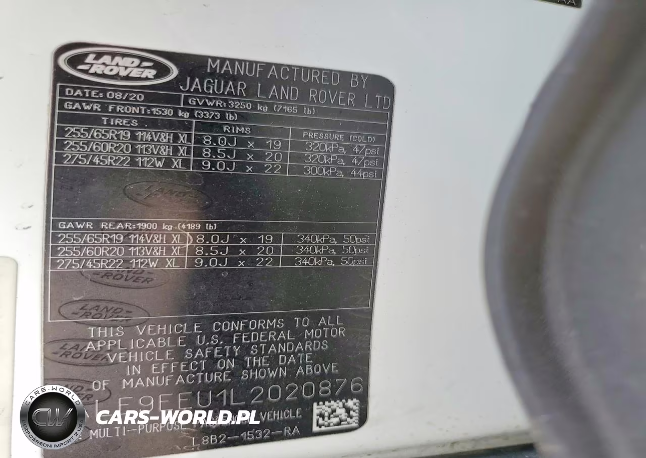 2020 Land Rover Defender 110 Hse VIN:SALE9EEU1L2020876 - 13