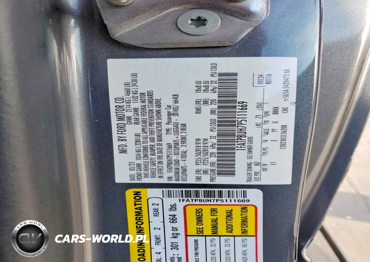 2023 Ford Mustang VIN:1FATP8UH7P5111669 - 12