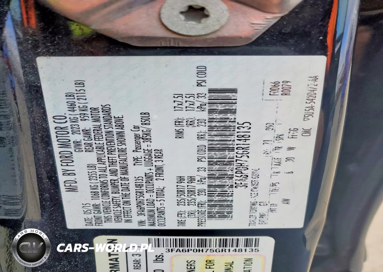 2016 Ford Fusion Se VIN:3FA6P0H75GR148135 - 12