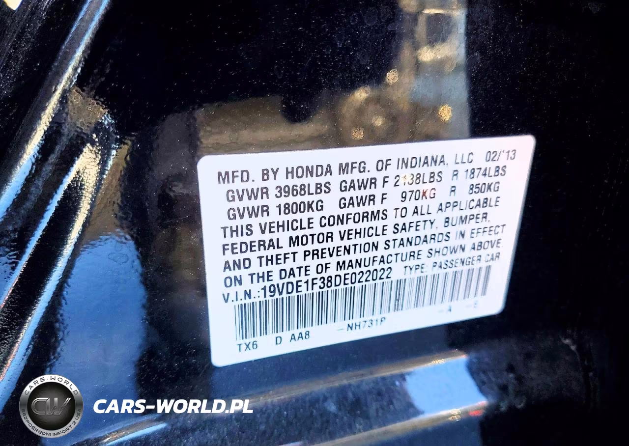 2013 Acura Ilx 20 VIN:19VDE1F38DE022022 - 13