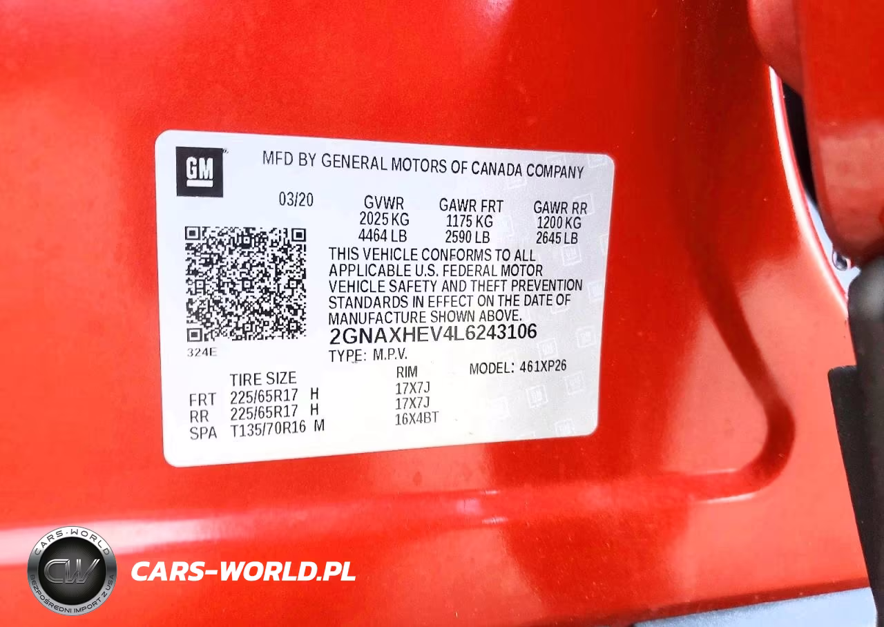 2020 Chevrolet Equinox Ls VIN:2GNAXHEV4L6243106 - 12