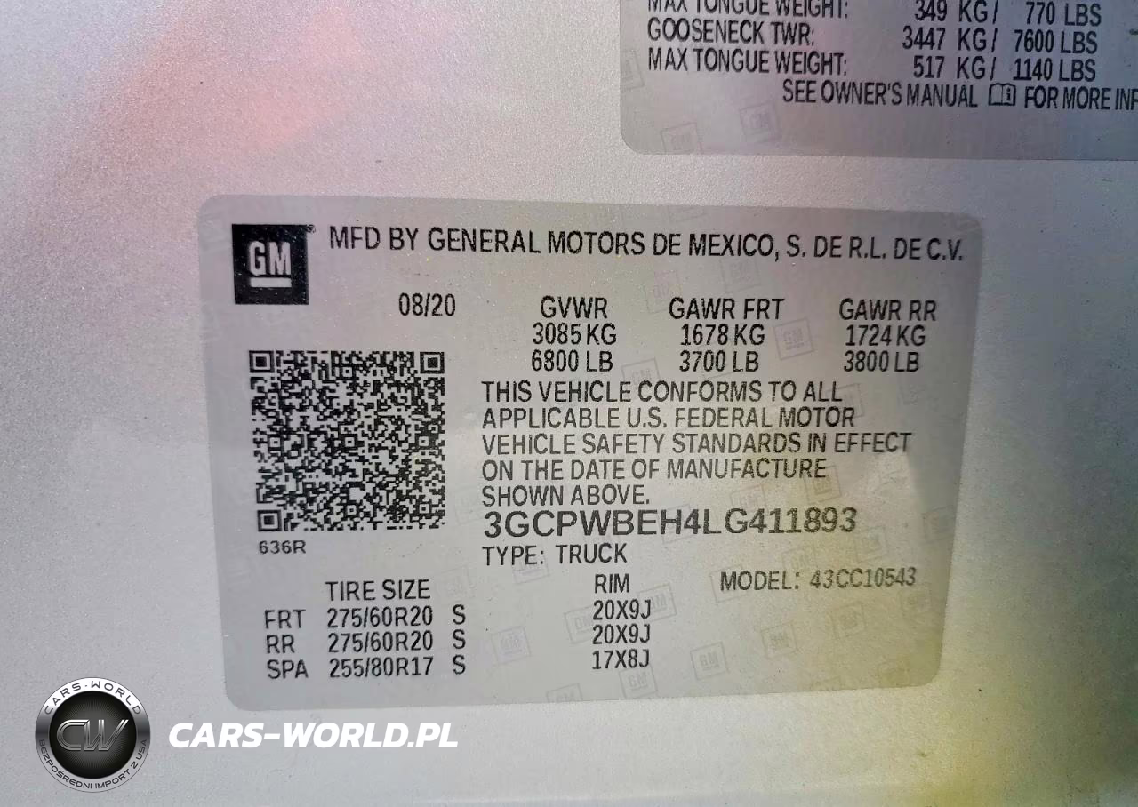2020 Chevrolet Silverado C1500 Custom VIN:3GCPWBEH4LG411893 - 13