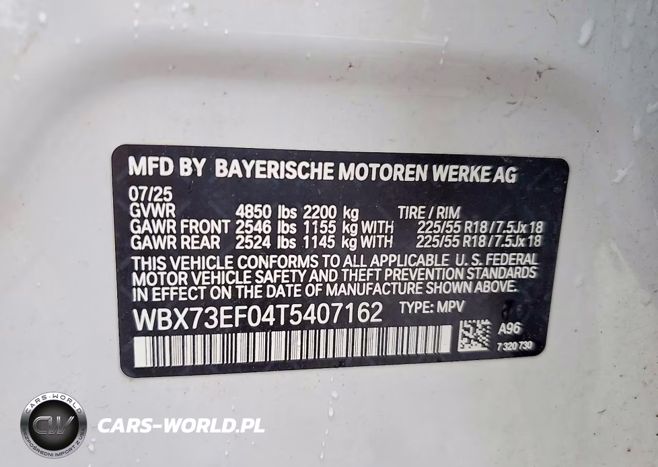 2026 BMW X1 xDrive28I VIN:WBX73EF04T5407162 - 12