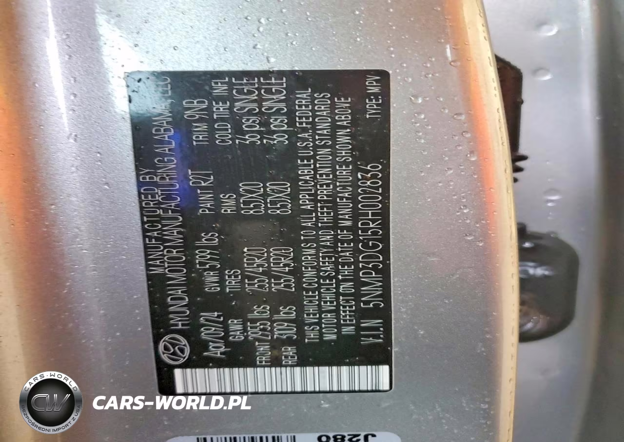 2024 Hyundai Santa Fe Limited VIN:5NMP3DG15RH002836 - 13