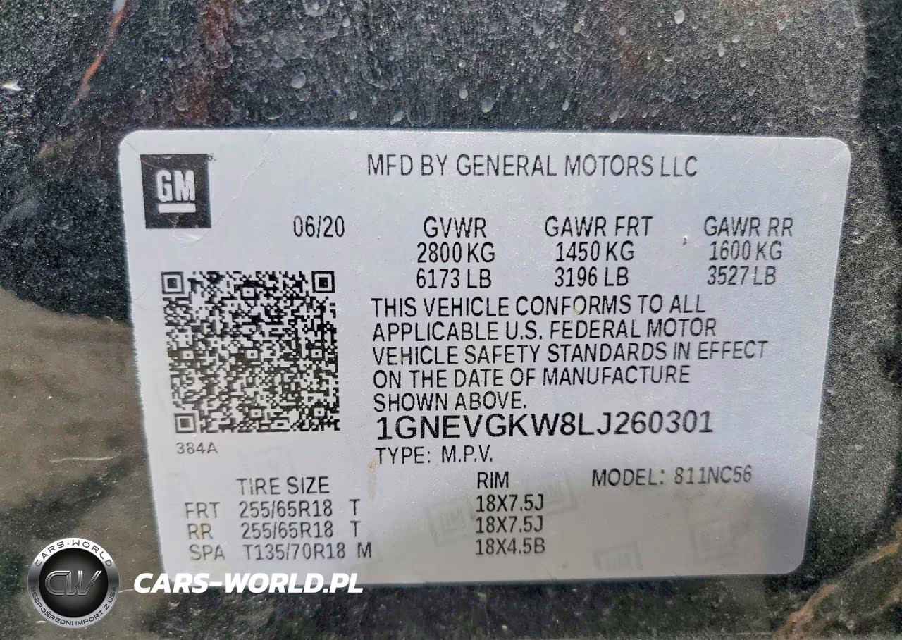 2020 Chevrolet Traverse Lt VIN:1GNEVGKW8LJ260301 - 13