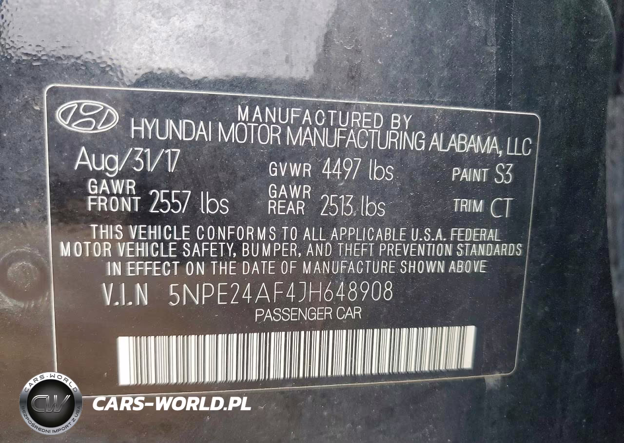 2018 Hyundai Sonata Se VIN:5NPE24AF4JH648908 - 12