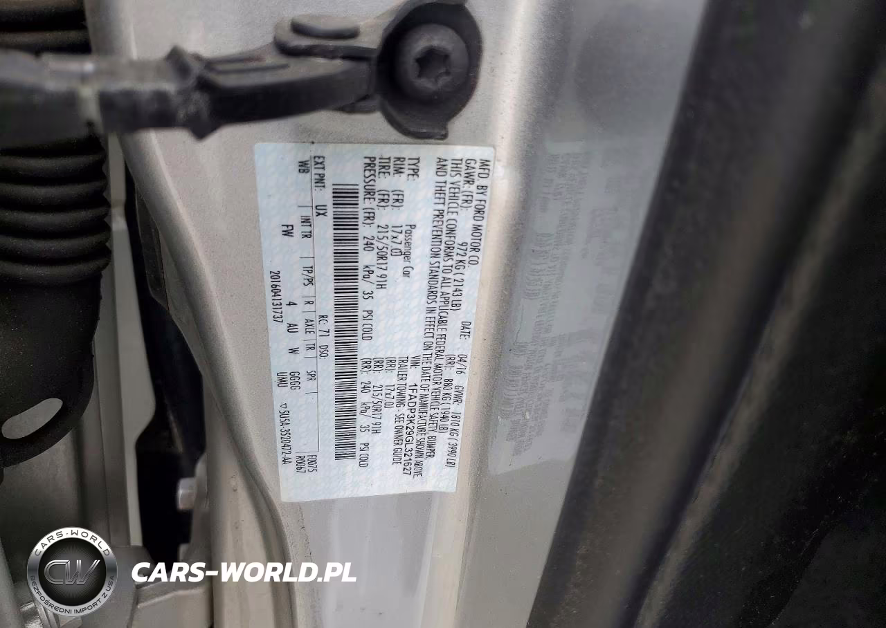 2016 Ford Focus Se VIN:1FADP3K29GL321627 - 12