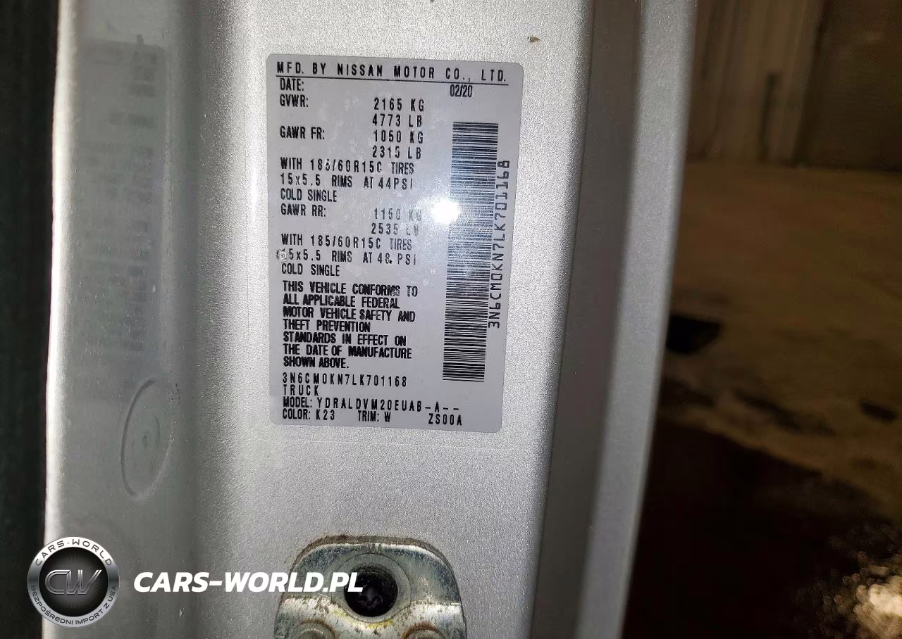 2020 Nissan Nv200 Delivery Van VIN:3N6CM0KN7LK701168 - 13