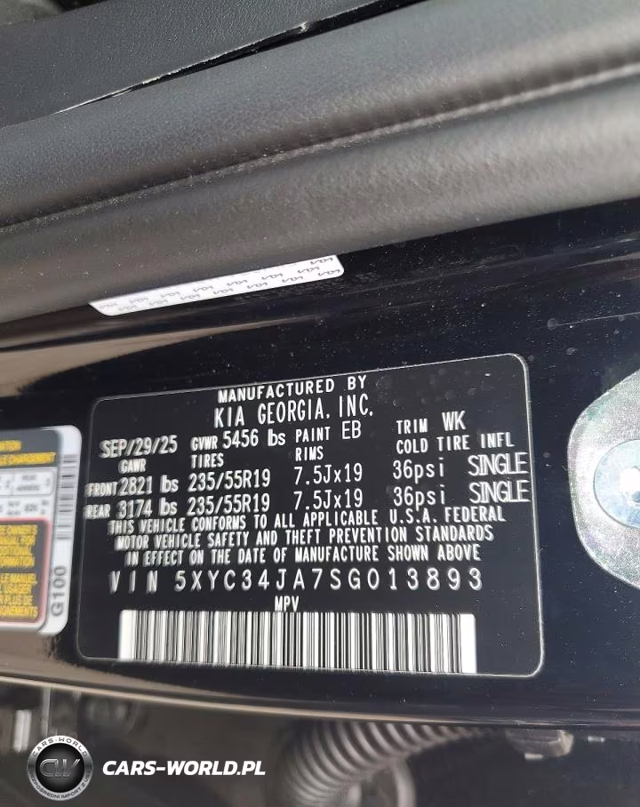 2025 Kia Ev6 Light Long Range VIN:5XYC34JA7SG013893 - 13