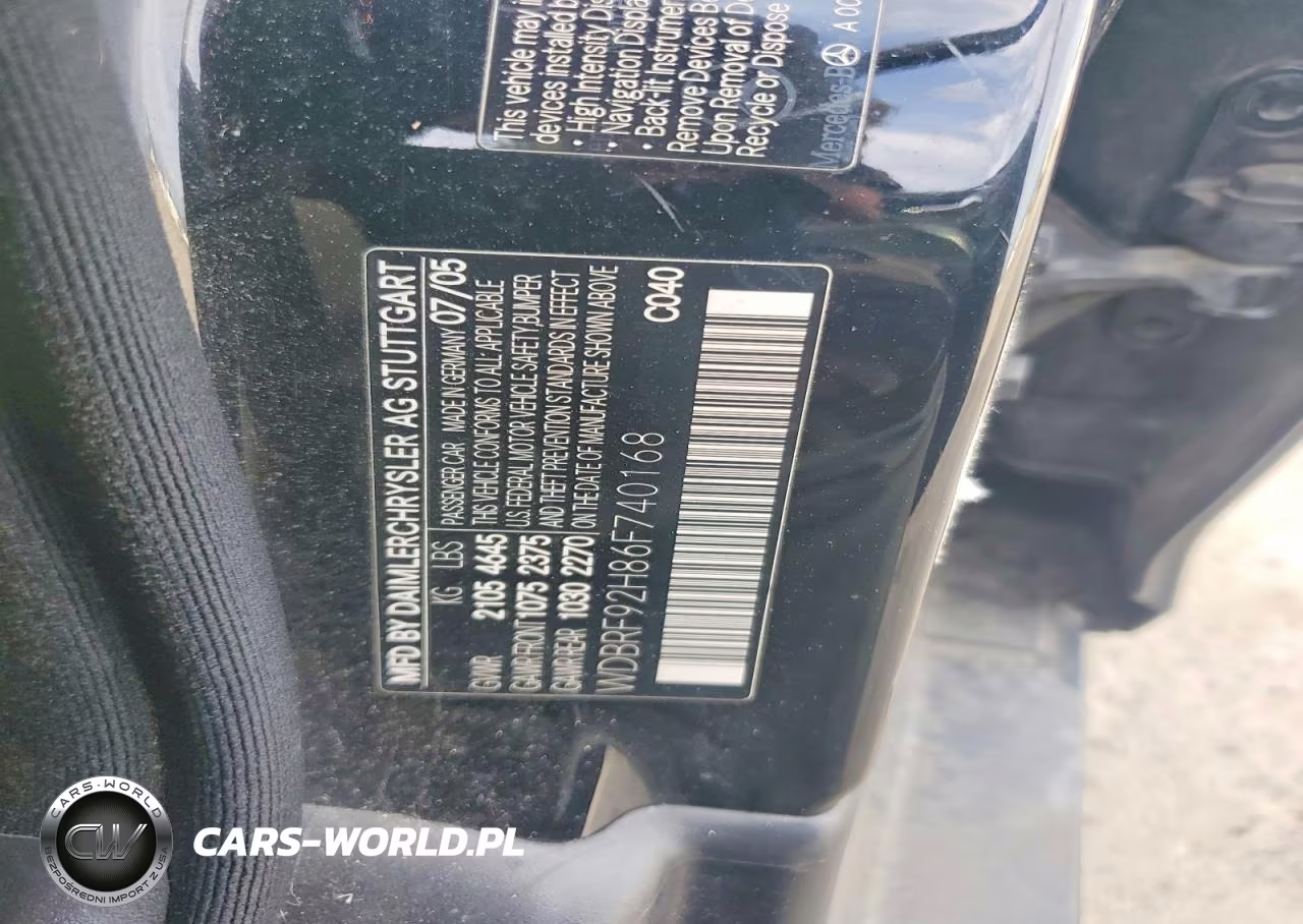 2006 Mercedes Benz C 280 4Matic VIN:WDBRF92H86F740168 - 12