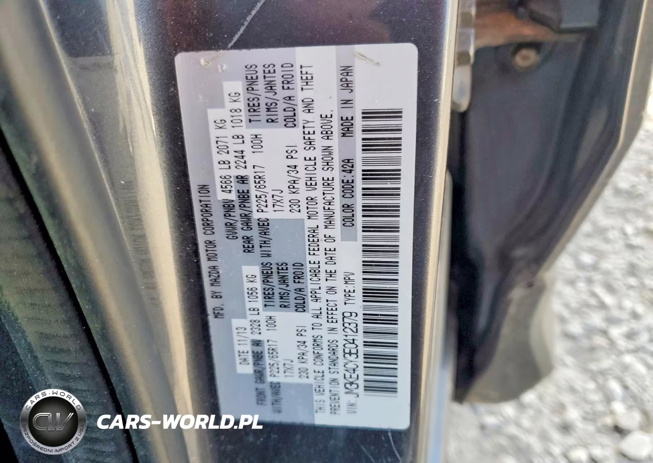 2014 Mazda Cx-5 Touring VIN:JM3KE4CY3E0412379 - 13