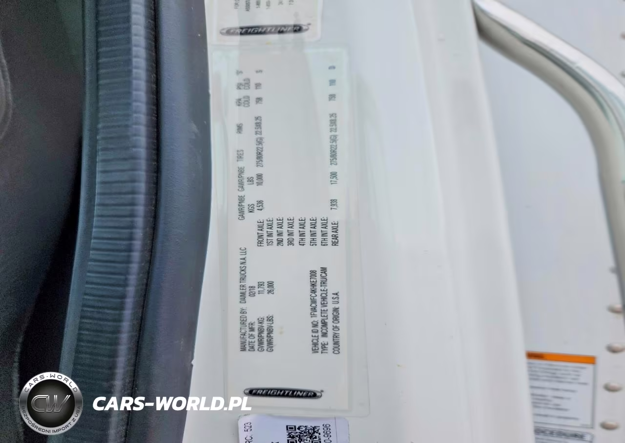 2019 Freightliner Business Class M2 Refrigerated Box Truck VIN:1FVACWFC4KHKE7008 - 12