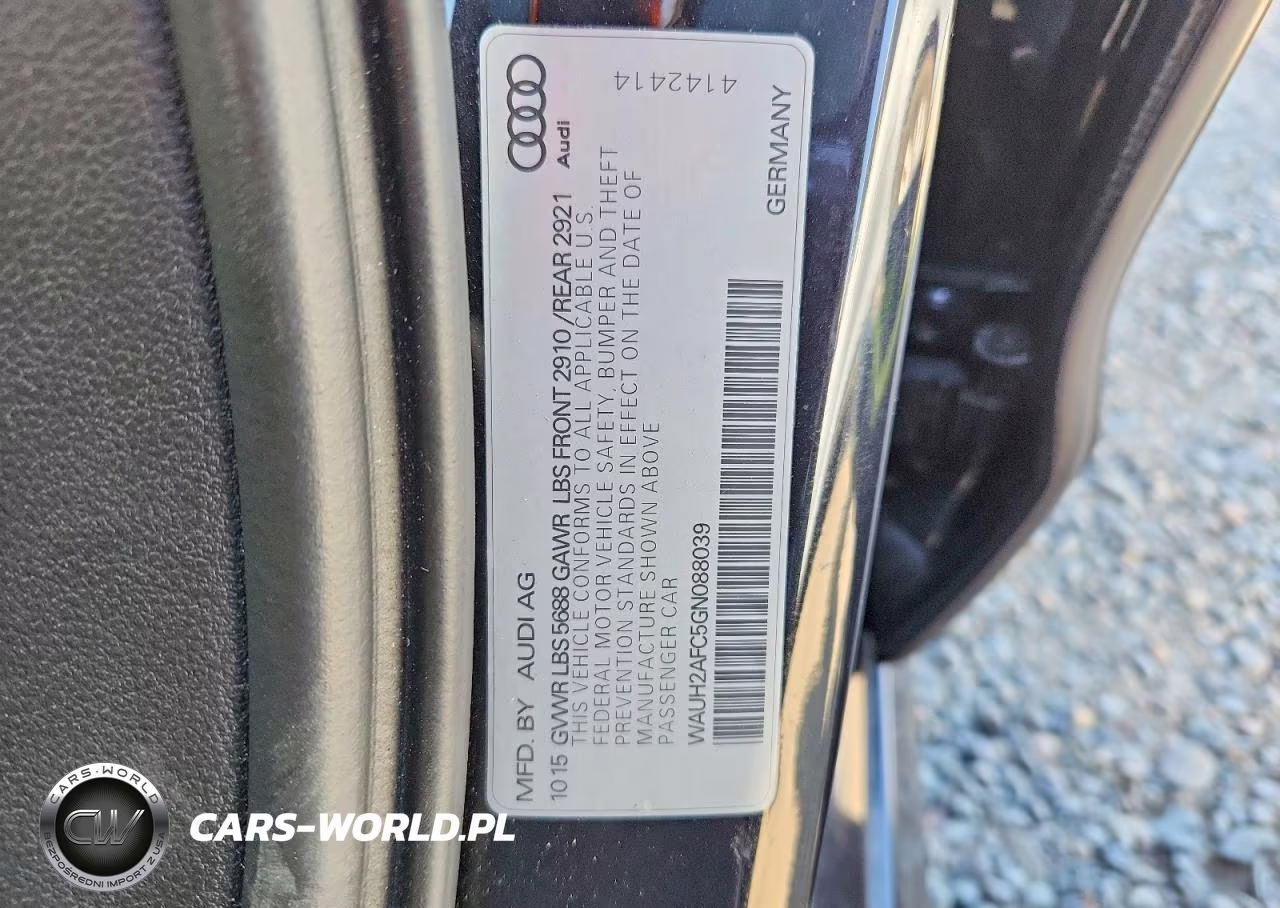 2016 Audi S6 Prestige VIN:WAUH2AFC5GN088039 - 12