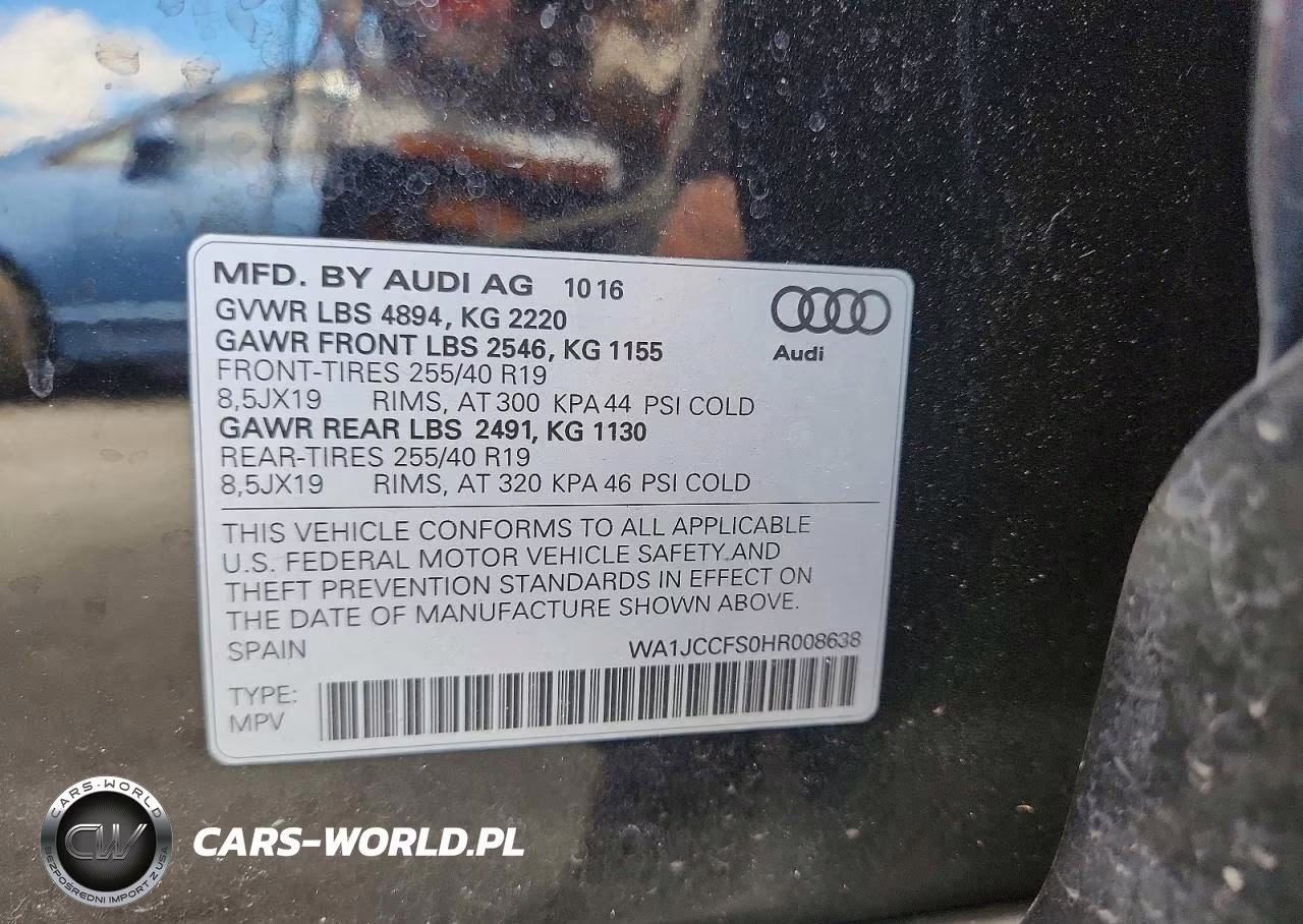 2017 Audi Q3 Premium Plus VIN:WA1JCCFS0HR008638 - 13
