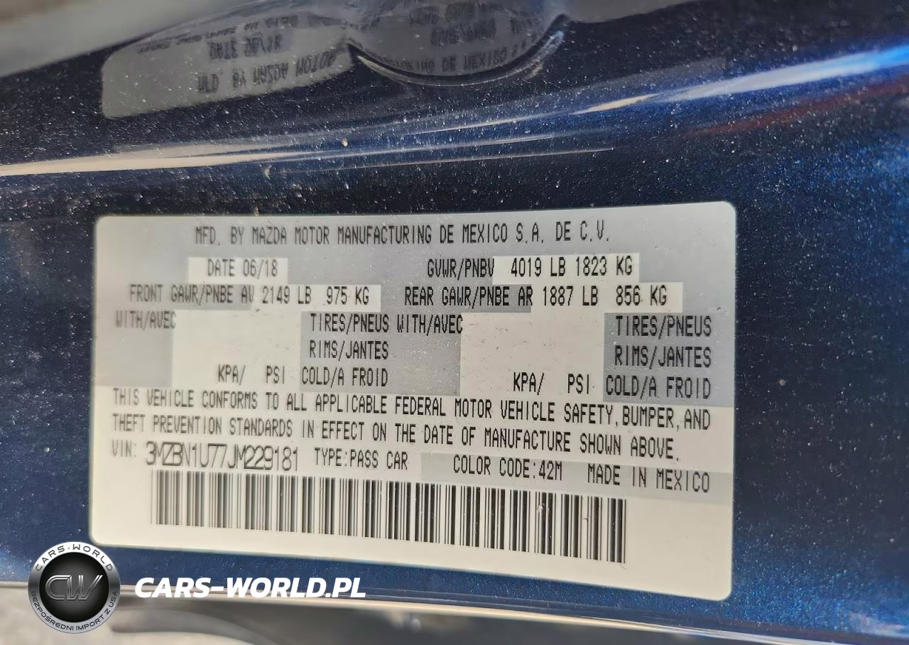 2018 Mazda 3 Sport VIN:3MZBN1U77JM229181 - 12