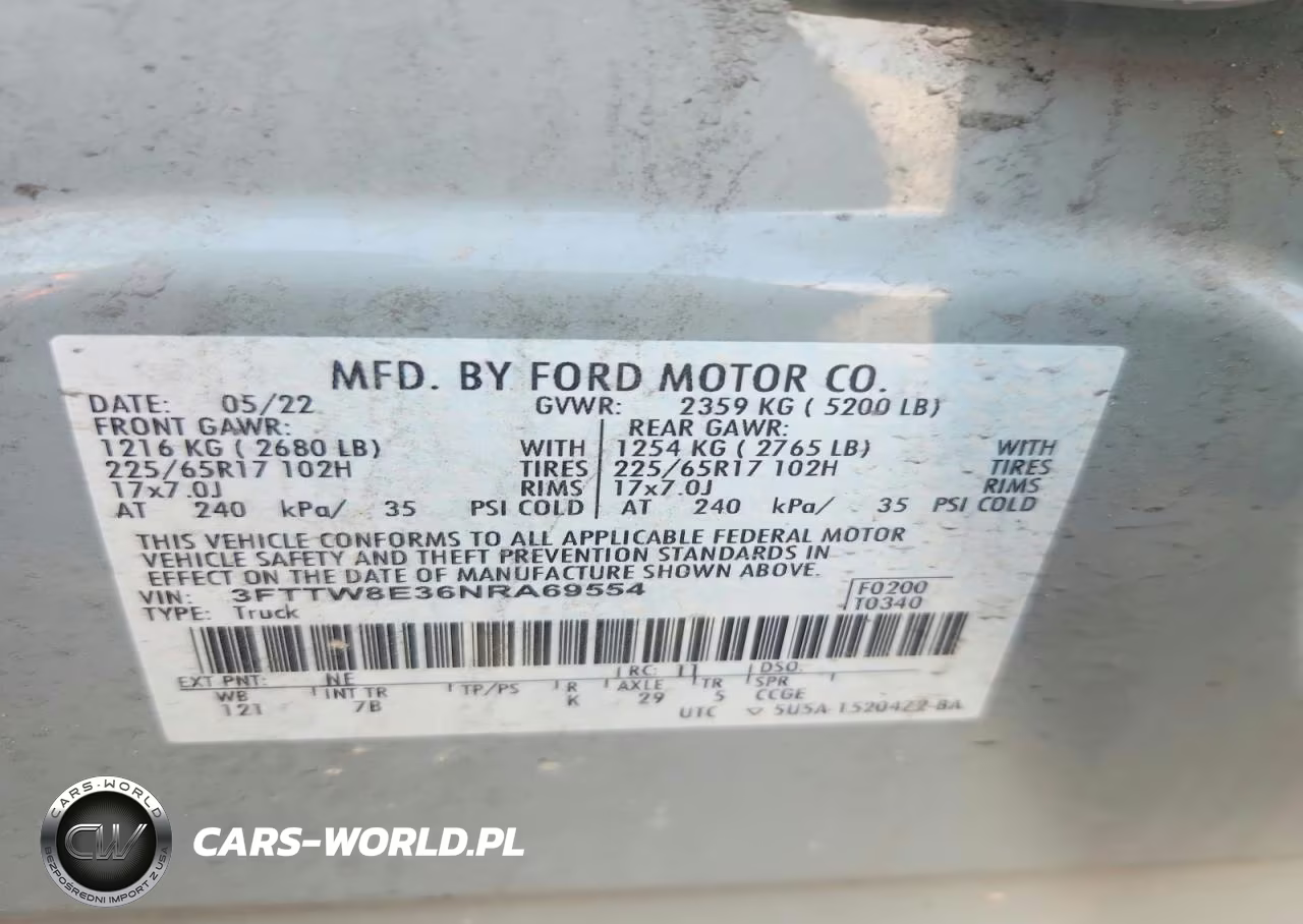 2022 Ford Maverick Xl VIN:3FTTW8E36NRA69554 - 12