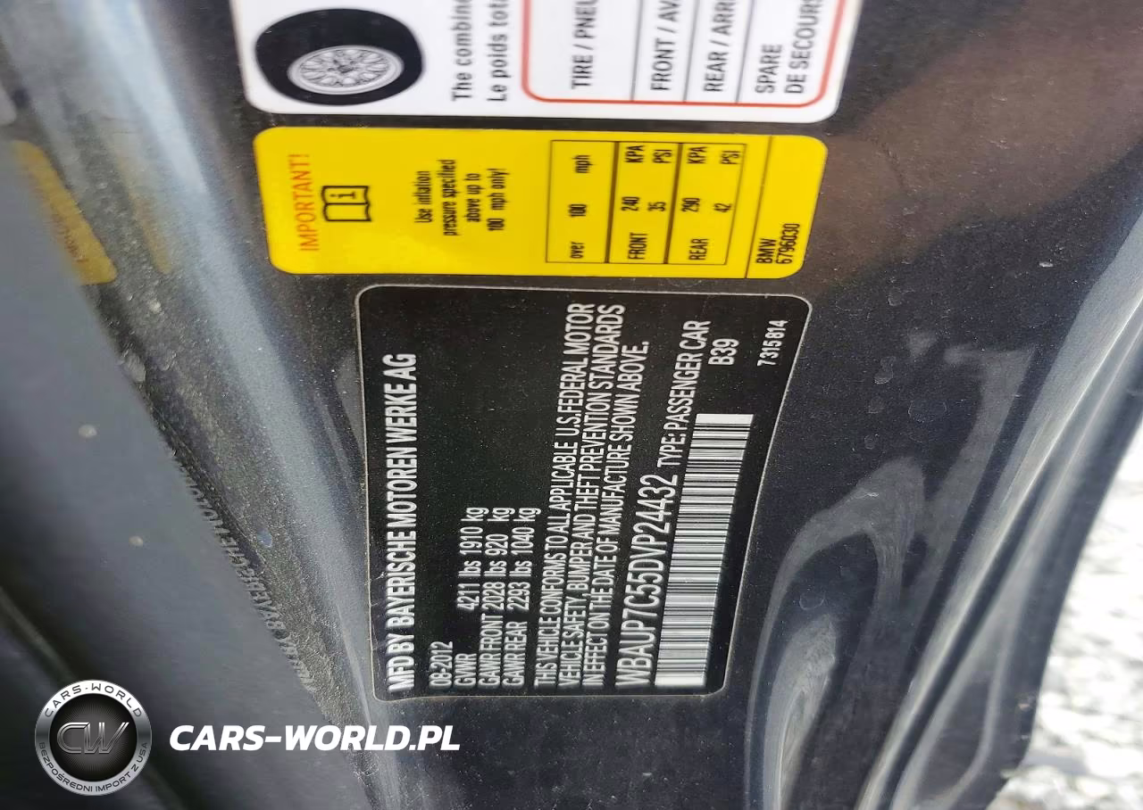 2013 BMW 128 I VIN:WBAUP7C55DVP24432 - 13