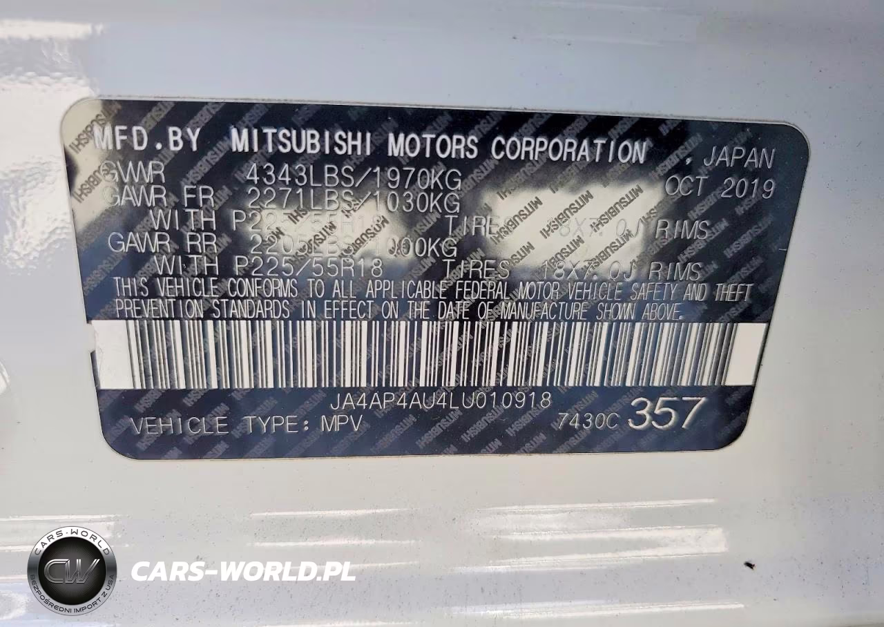 2020 Mitsubishi Outlander Sport Se VIN:JA4AP4AU4LU010918 - 14