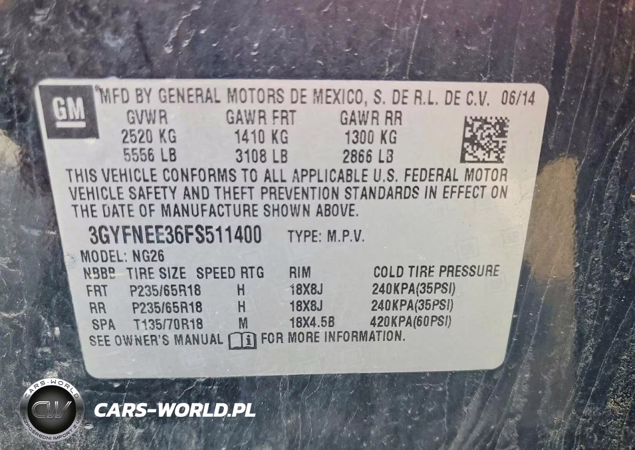 2015 Cadillac Srx Luxury Collection VIN:3GYFNEE36FS511400 - 12