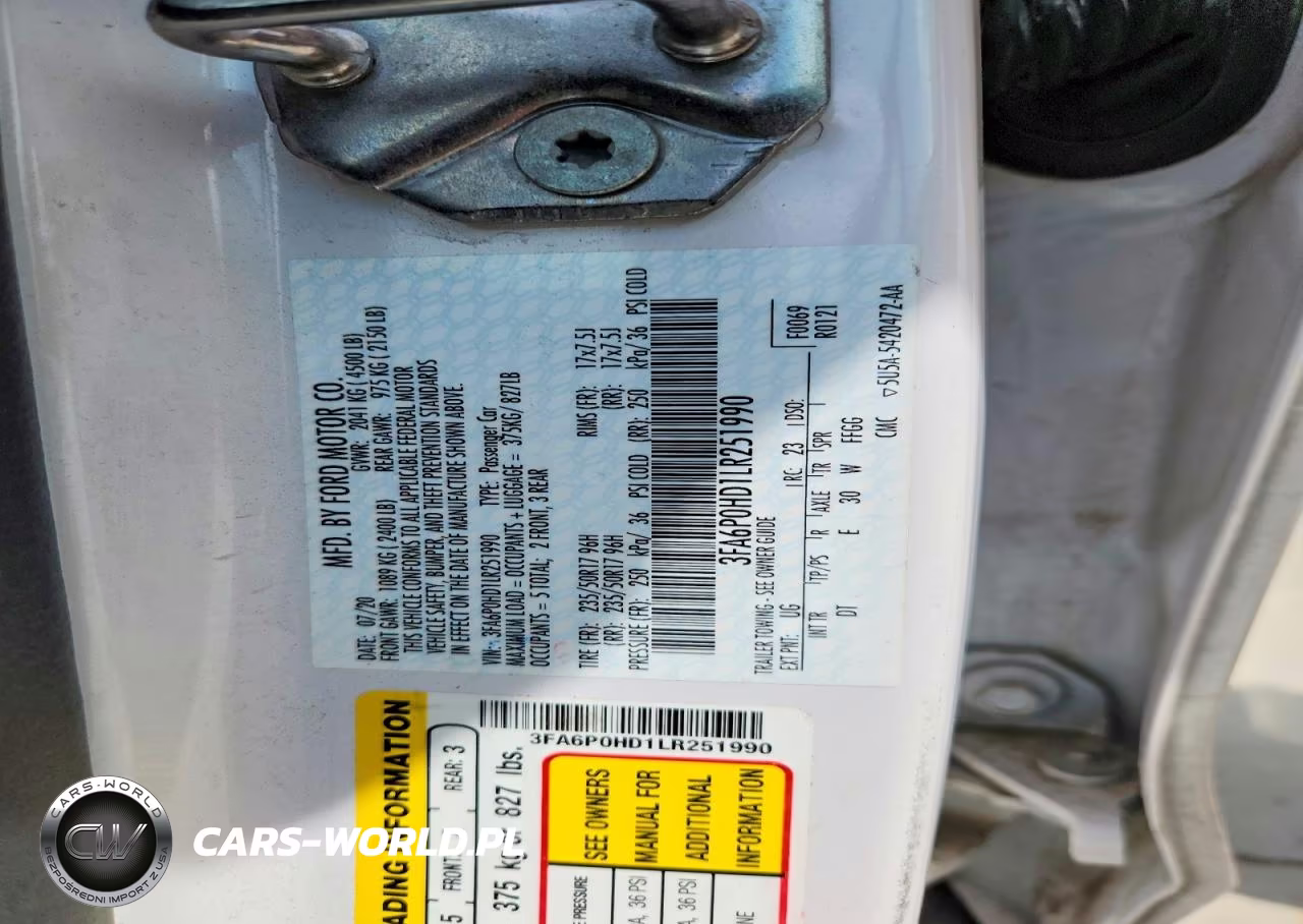 2020 Ford Fusion Se VIN:3FA6P0HD1LR251990 - 12