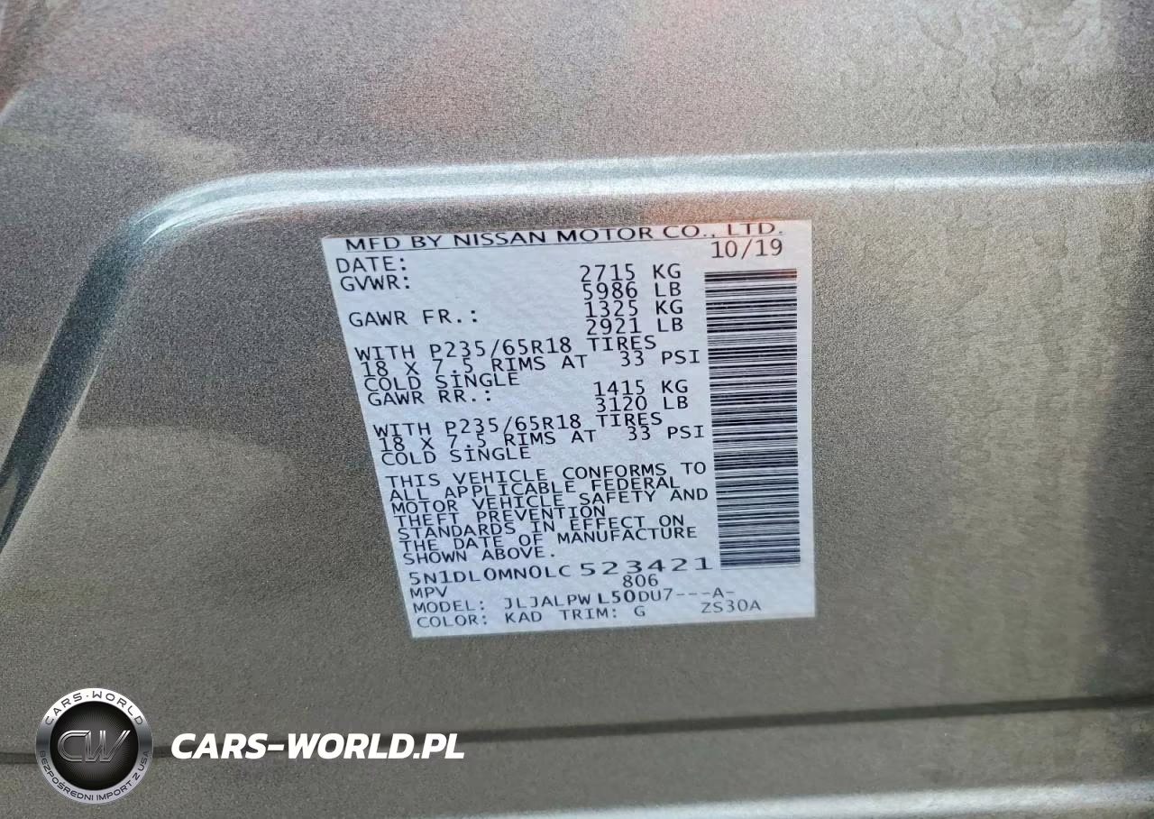 2020 Infiniti Qx60 Pure VIN:5N1DL0MN0LC523421 - 13