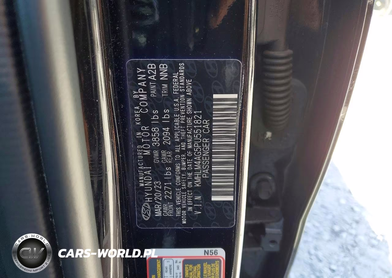 2023 Hyundai Elantra Sel VIN:KMHLM4AG5PU551821 - 13