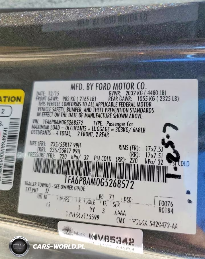 2016 Ford Mustang VIN:1FA6P8AM0G5268572 - 12