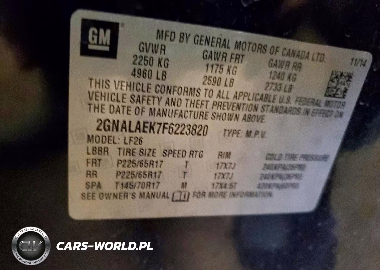 2015 Chevrolet Equinox Ls VIN:2GNALAEK7F6223820 - 13