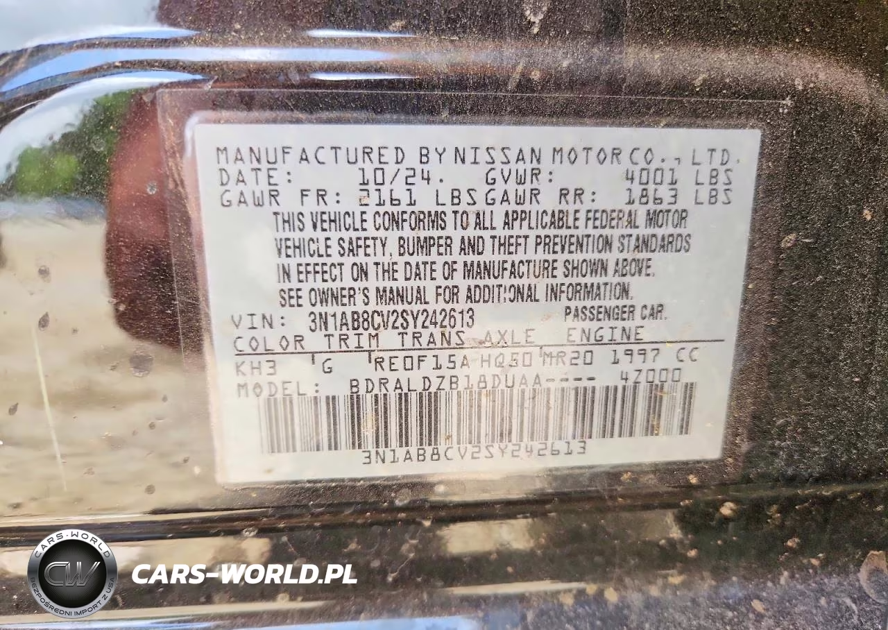 2025 Nissan Sentra Sv VIN:3N1AB8CV2SY242613 - 12