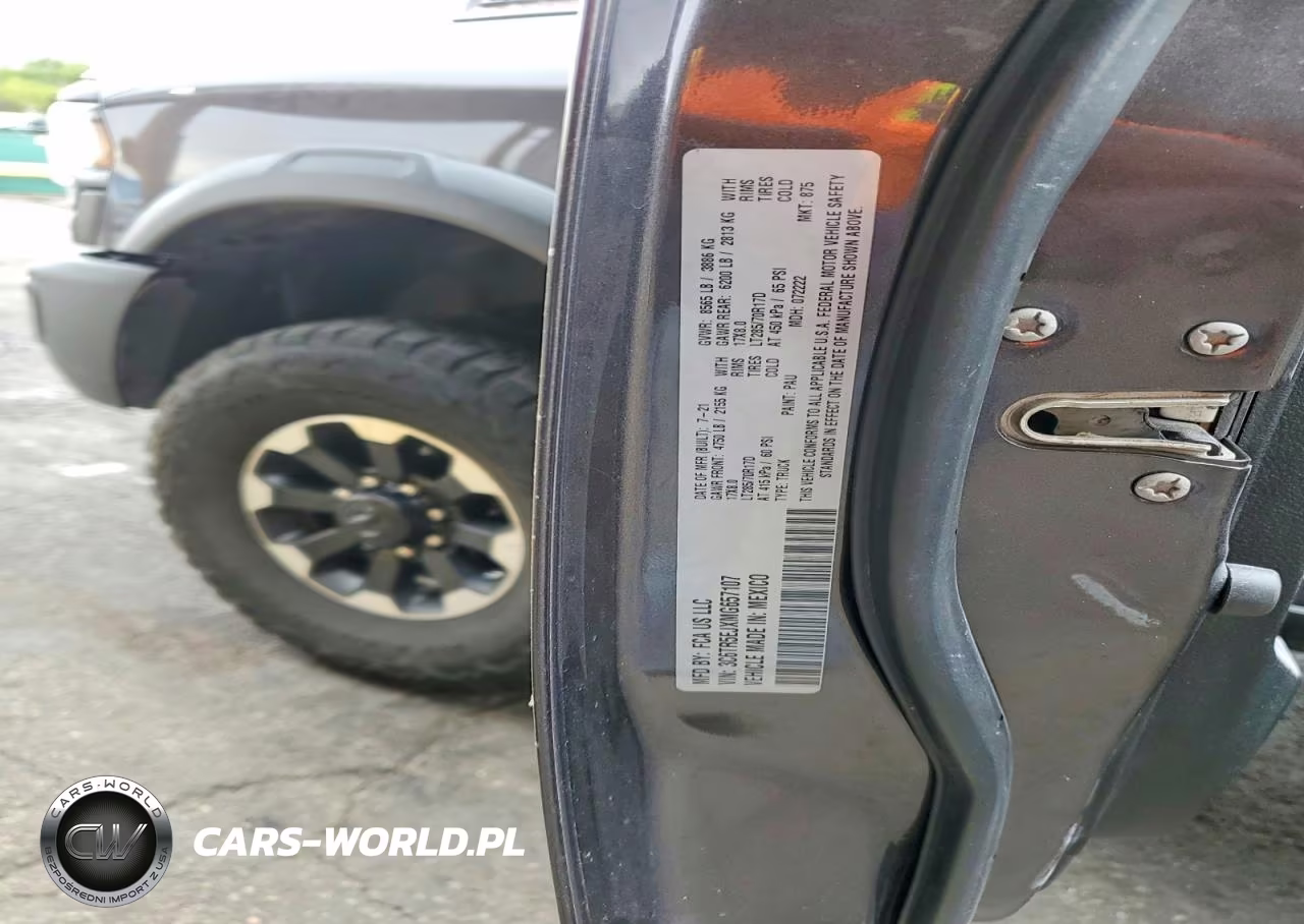 2021 Ram 2500 Powerwagon VIN:3C6TR5EJXMG657107 - 12