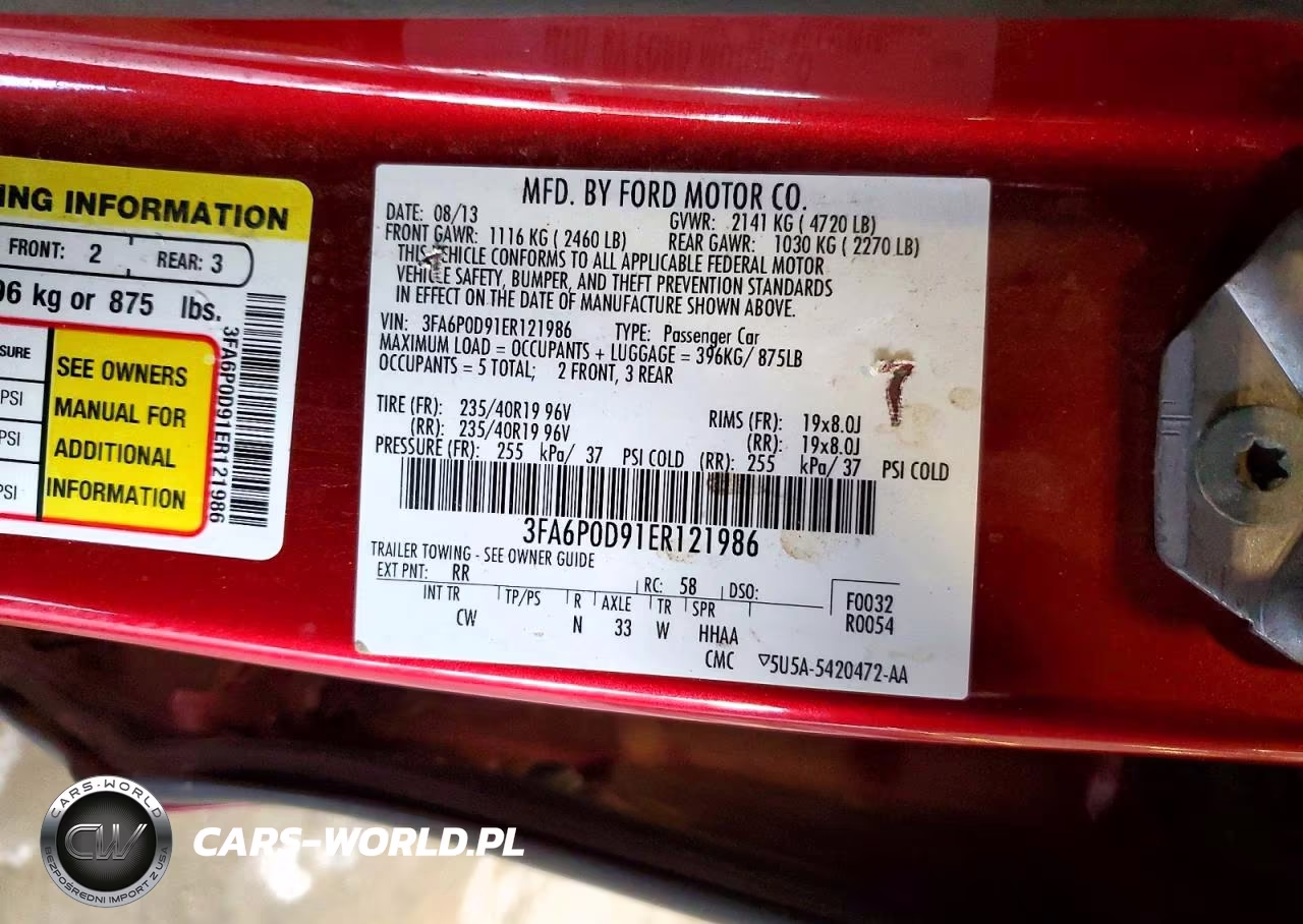 2014 Ford Fusion Titanium VIN:3FA6P0D91ER121986 - 12