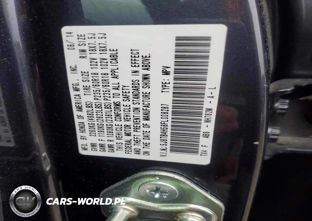 2015 Acura Rdx Technology VIN:5J8TB4H58FL008287 - 14