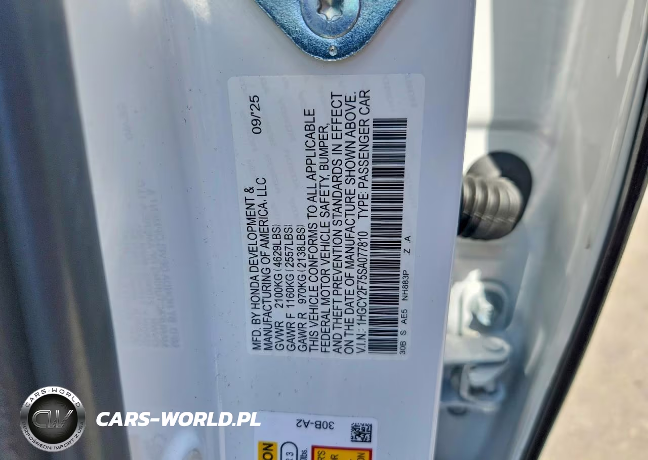2025 Honda Accord Hybrid Sport-L VIN:1HGCY2F75SA077810 - 12