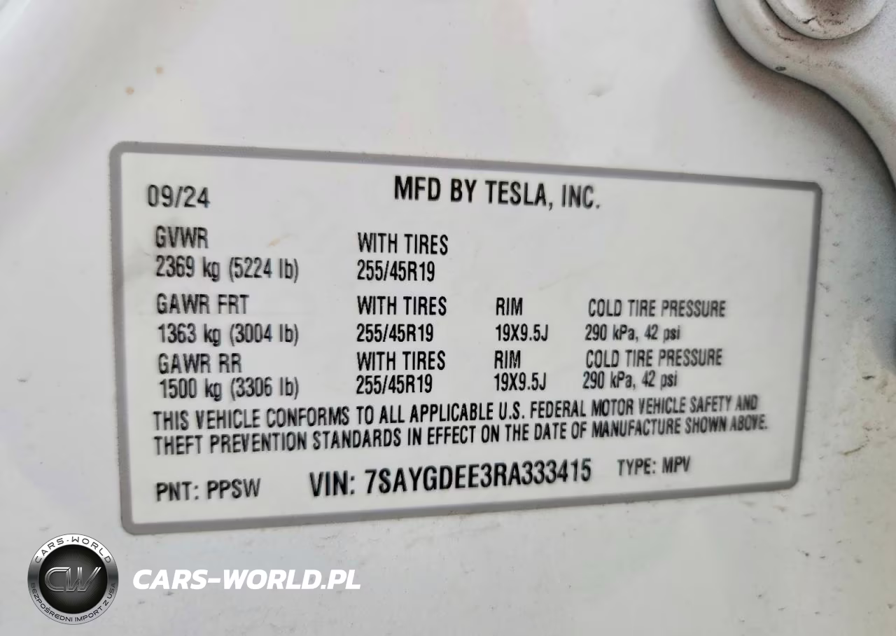 2024 Tesla Model Y VIN:7SAYGDEE3RA333415 - 13