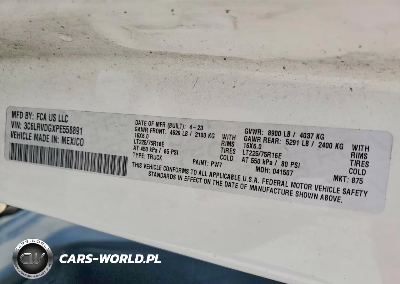 2023 Ram Promaster 2500 2500 High VIN:3C6LRVDGXPE558891 - 13