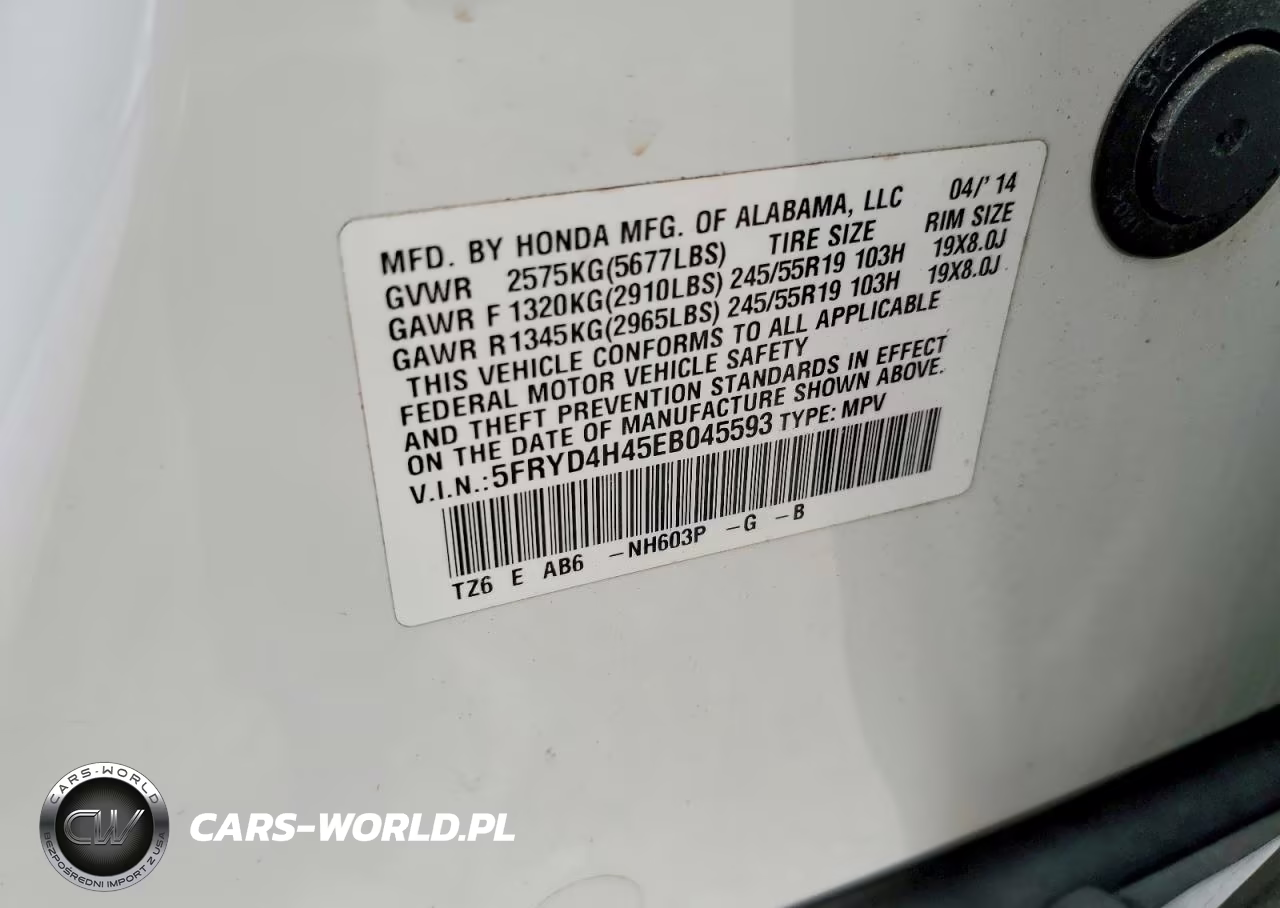 2014 Acura Mdx Technology VIN:5FRYD4H45EB045593 - 13