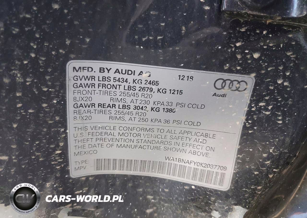 2019 Audi Q5 Premium Plus VIN:WA1BNAFY0K2037709 - 14