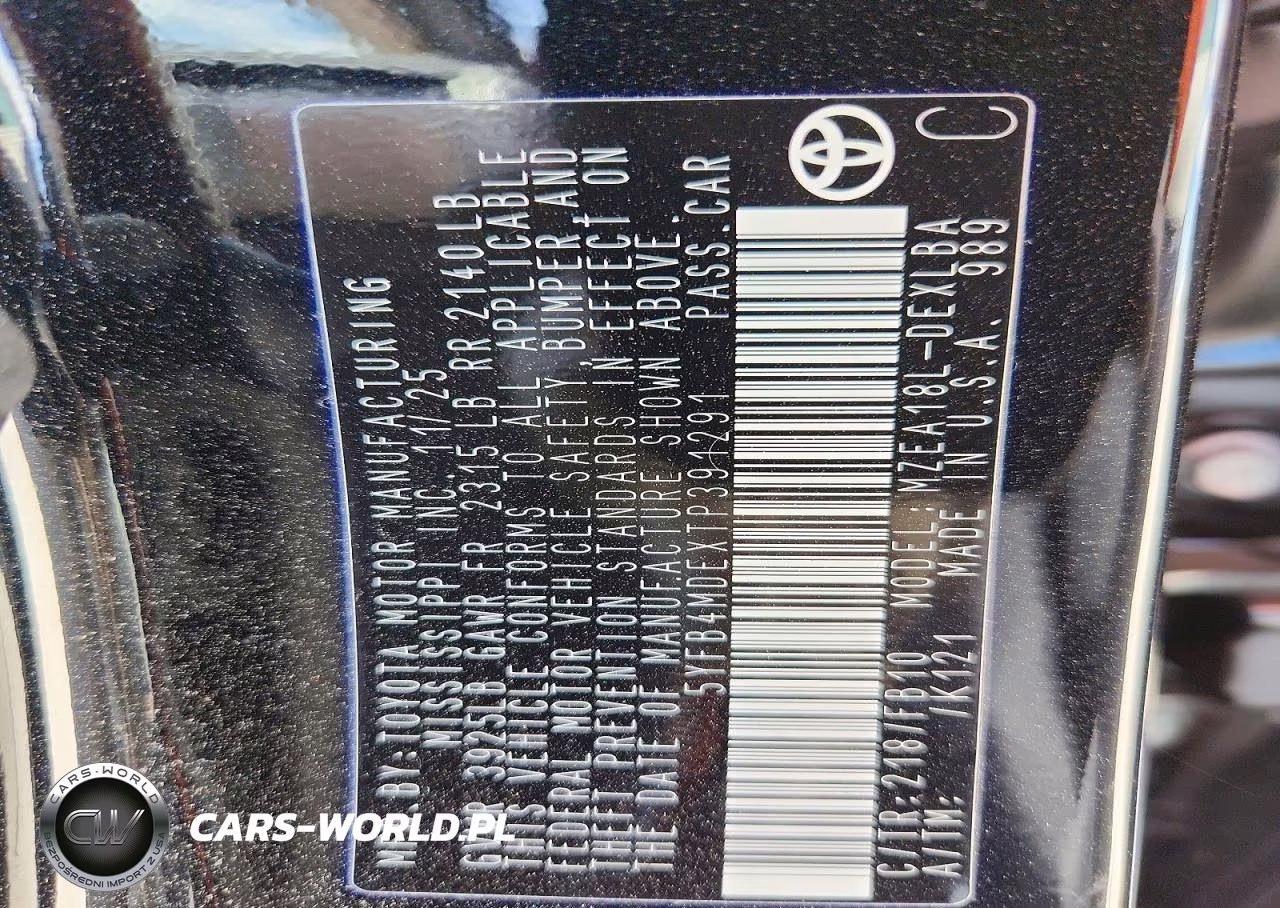 2026 Toyota Corolla Le VIN:5YFB4MDEXTP391291 - 13
