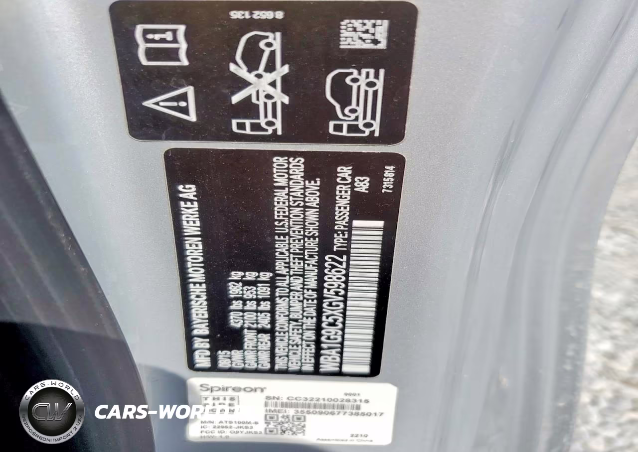 2016 BMW 228 Xi Sulev VIN:WBA1G9C5XGV598622 - 12