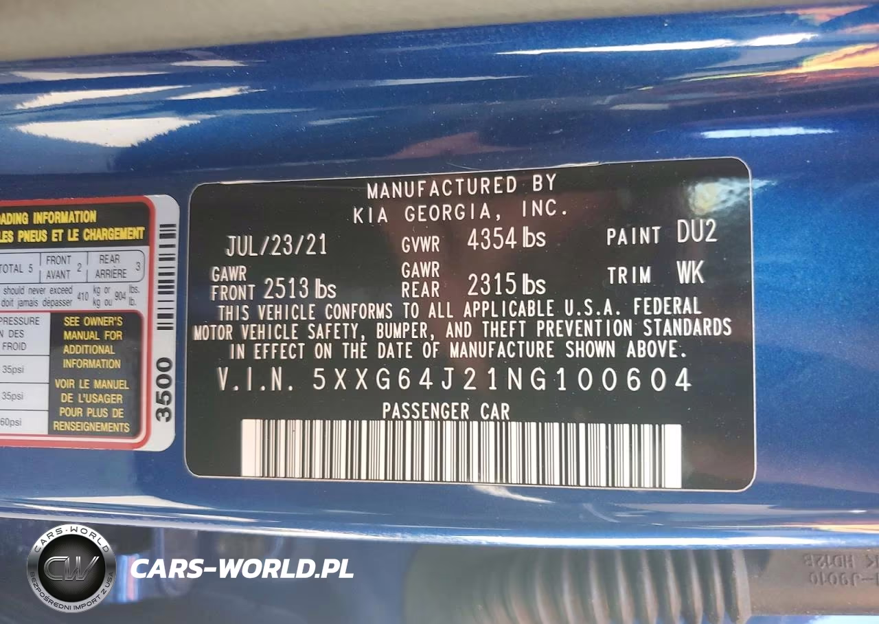 2022 Kia K5 Gt-Line VIN:5XXG64J21NG100604 - 12
