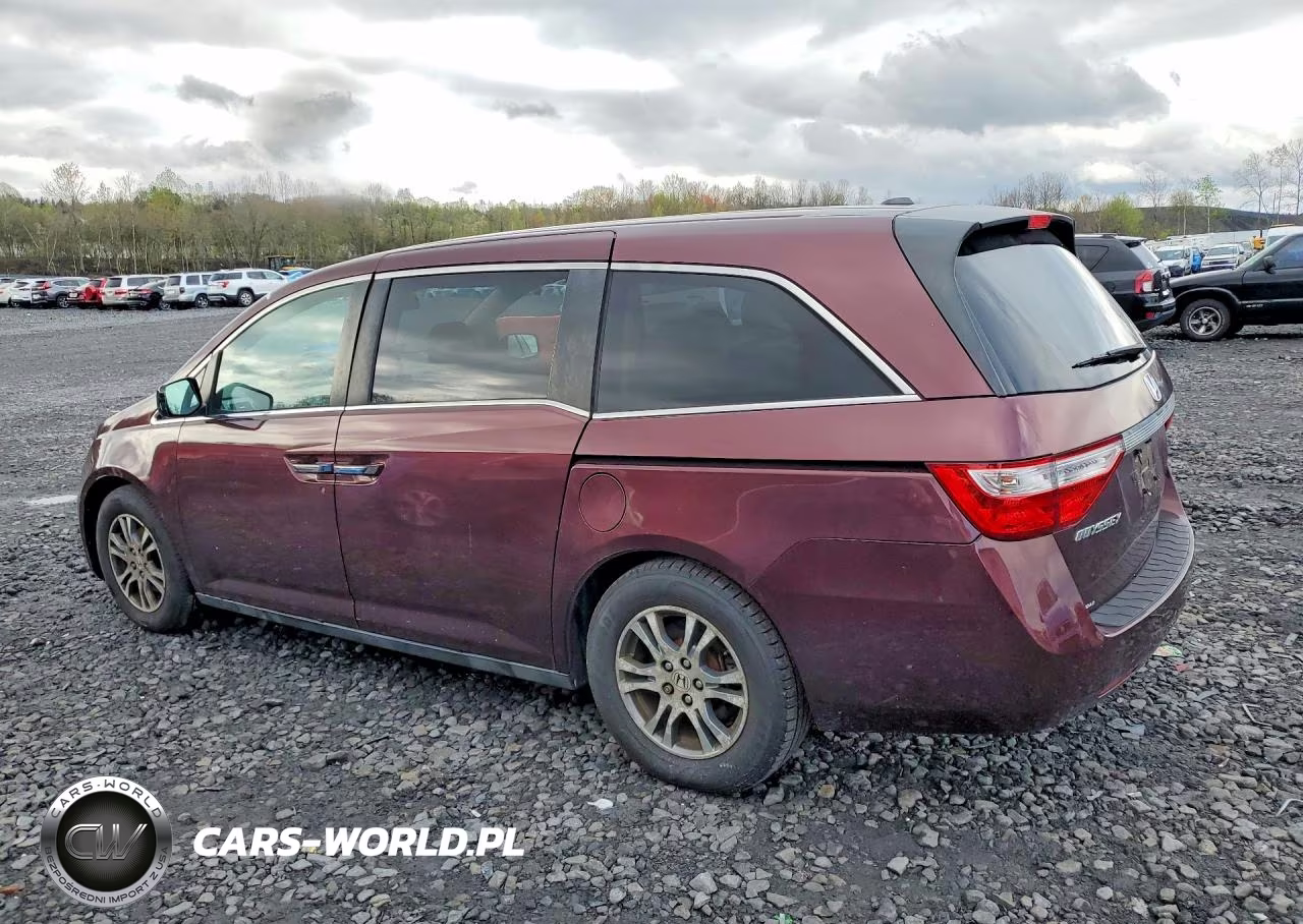 2012 Honda Odyssey Exl VIN:5FNRL5H61CB096666 - 2