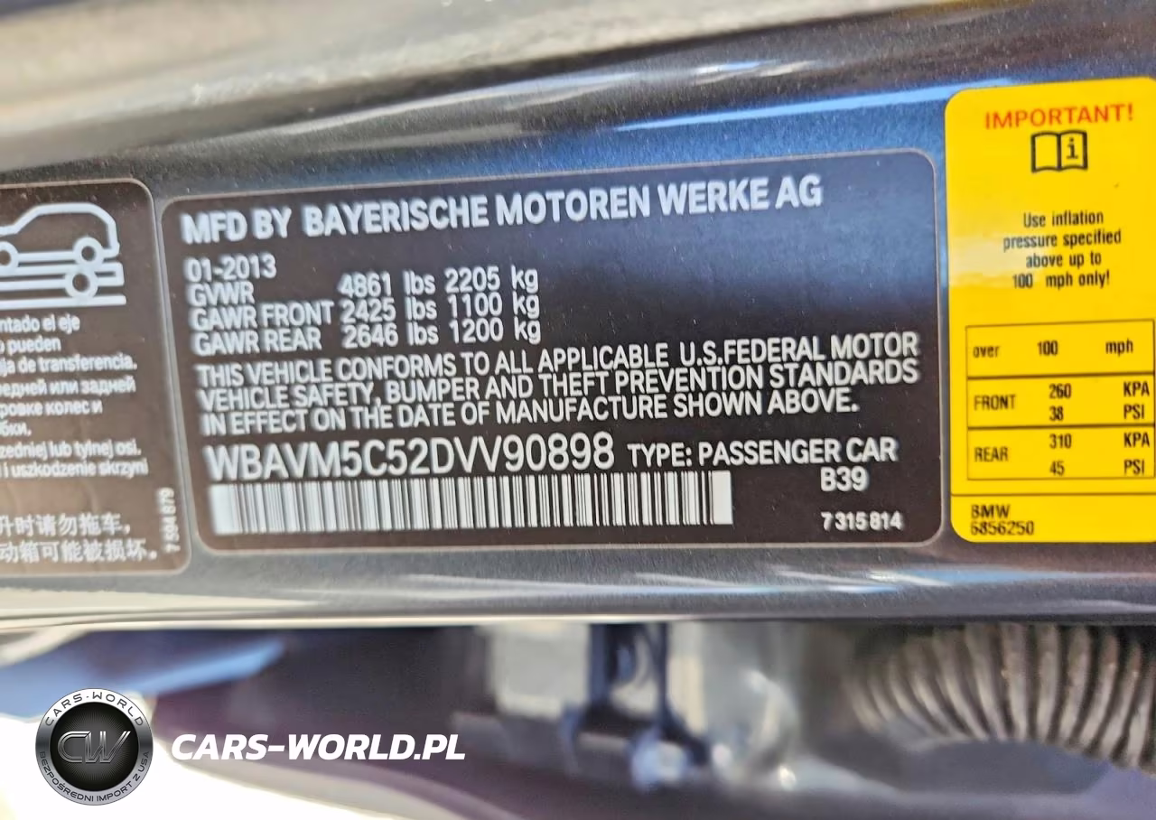 2013 BMW X1 xDrive35I VIN:WBAVM5C52DVV90898 - 13