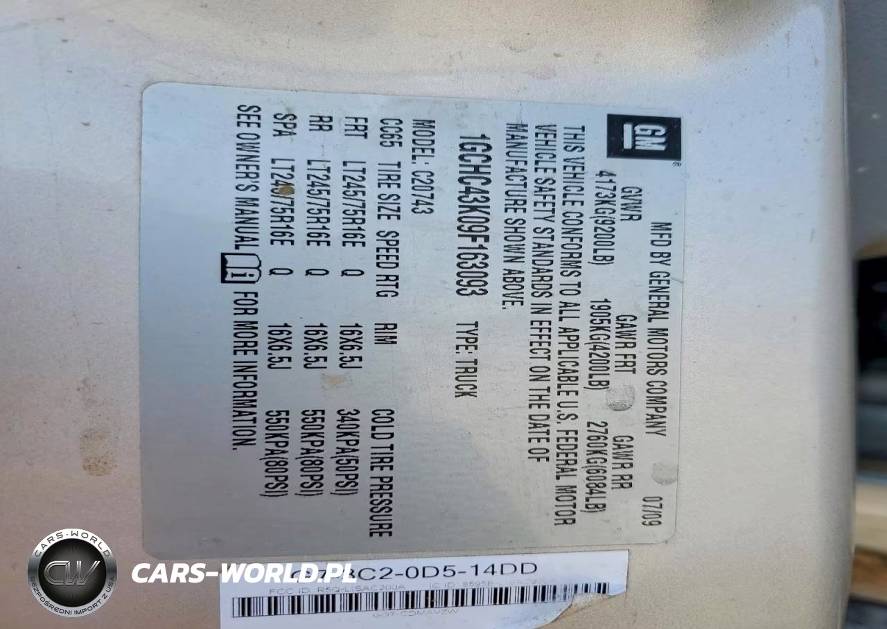 2009 Chevrolet Silverado C2500 Heavy Duty VIN:1GCHC43K09F163093 - 12