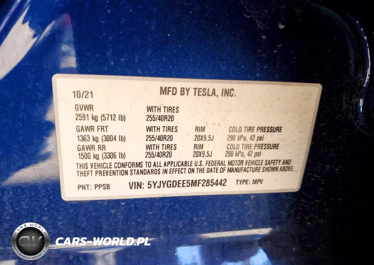 2021 Tesla Model Y VIN:5YJYGDEE5MF285442 - 13