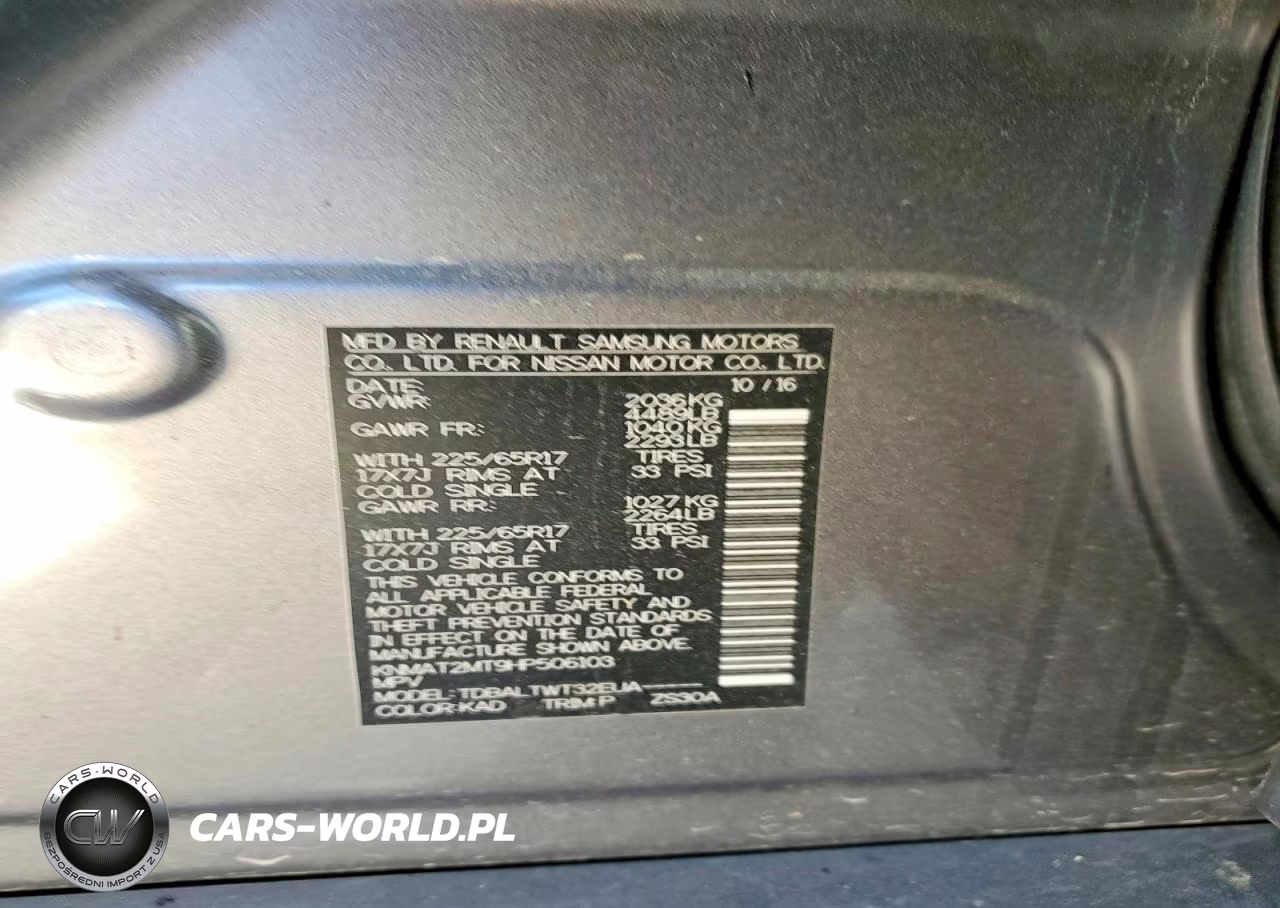 2017 Nissan Rogue Sv VIN:KNMAT2MT9HP506103 - 12