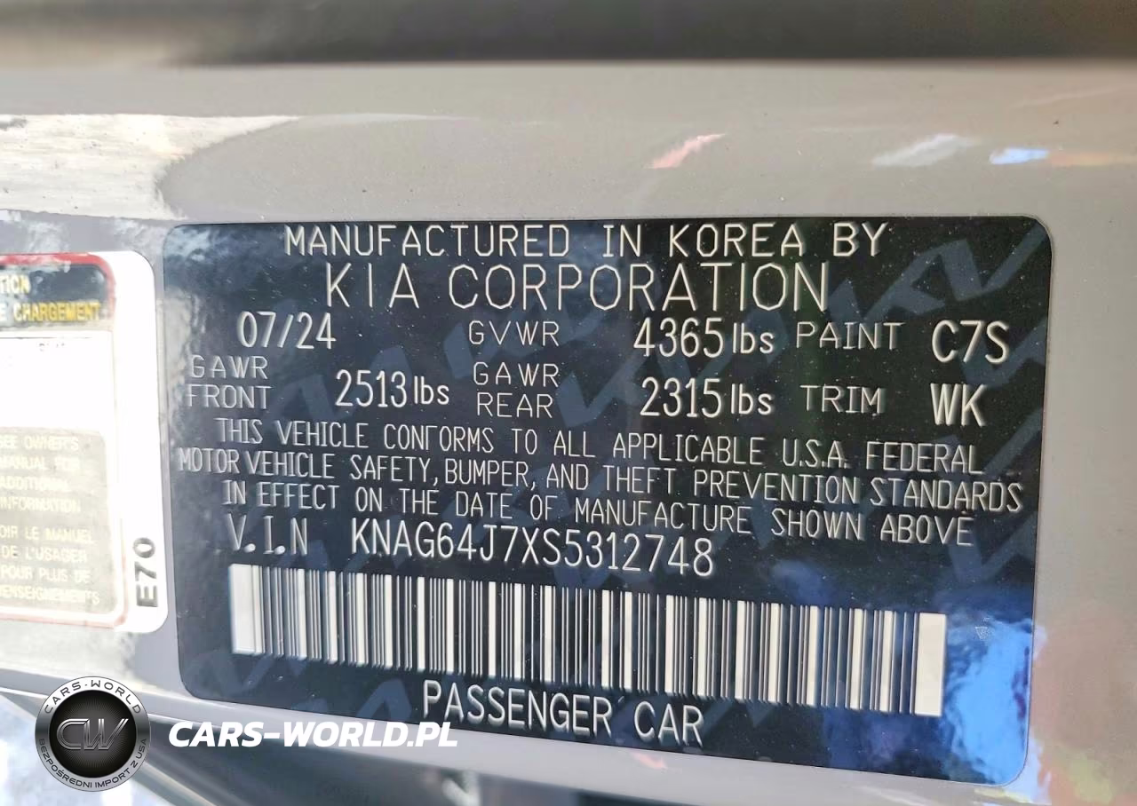2025 Kia K5 Gt-Line VIN:KNAG64J7XS5312748 - 12