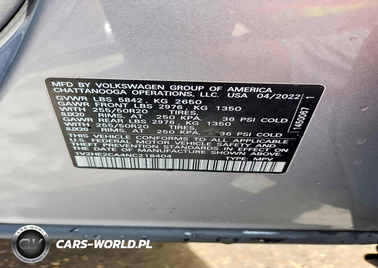 2022 Volkswagen Atlas Cross Sport Se VIN:1V2HE2CA4NC218404 - 13