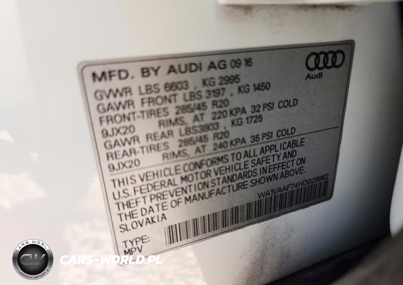 2017 Audi Q7 Prestige VIN:WA1VAAF74HD028962 - 13